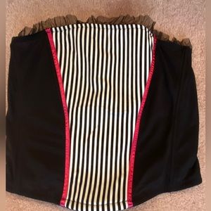 Cacique Black/white/pink Corset size 18/20